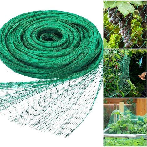 Filet Protection Jardin 2m Largeur 15m Longueur Anti Oiseaux Insectes Arbres Fruitiers Légumes Clôture (1/4)