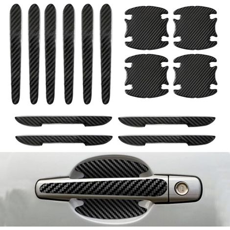 14 Pièces Protecteur Poignée Porte de Voiture, Autocollants de Protection Portiere Voiture, Protection Porte Contre Bandes Anti Collision, Anti-Rayures Protege Autocollants pour Divers Véhicules