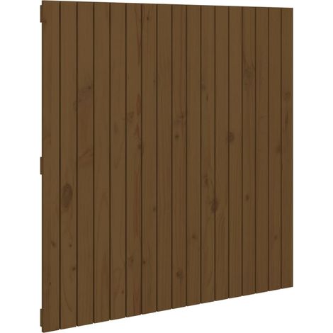 Maison Exclusive - Wand-Kopfteil Honigbraun 108x3x110 cm Massivho