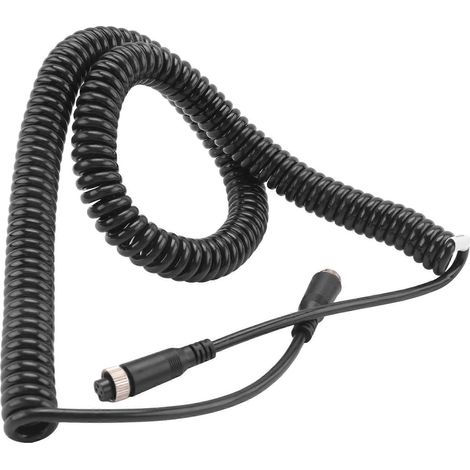 Cable de extensión de 4 pines de 8 m para cámara de visión trasera de camión o remolque (línea de resorte para aviación y vídeo de automóviles) (1/5)