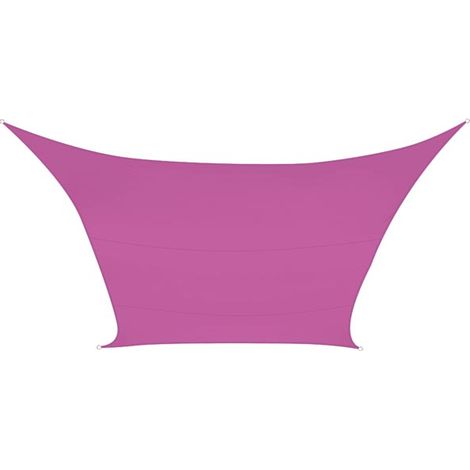 Perel Sombreado Velo, Repelente de Agua, 3.6 x 3.6 m, 160 g/m², poliéster, Cuadrado, Fucsia