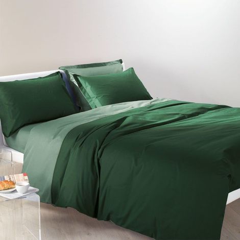 Parure de lit 4 pièces en 100% coton Housse Couette Douce et Elégante, Lavable et Facile d’Entretien Housse de Couette 200x200 et Autres Tailles (1/2)