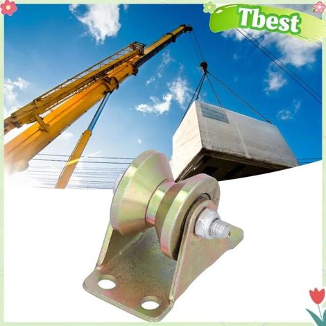 Tbest Roulette rigide Roue à Rainure Robuste de 32 Mm, Poulie de Guidage de Porte Mobile à Forte pour Portails auto chaine (1/5)