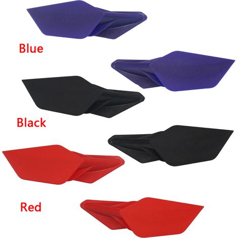Kits d'ailes aérodynamiques pour moto GP, 2 pièces, becquet d'aile, accessoires de Modification universels (1/5)
