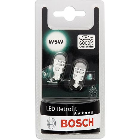 Pack 2 ampoules BOSCH 1987301505 Retrofit W5W 12V 1W W2.1x9.5d (1/2)