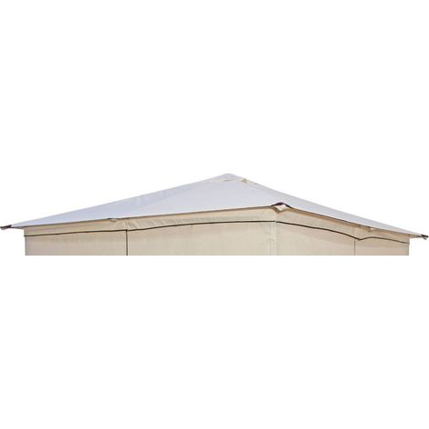 Ersatzdach für Pavillon VENEZIA, Polyester PVC-beschichtet écru