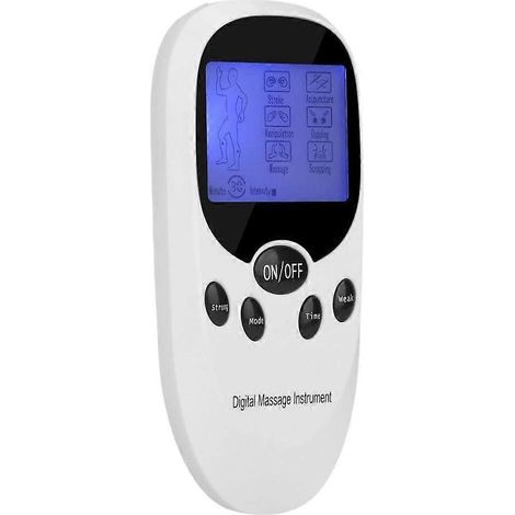 Appareil TENS sans fil, masseur à impulsions électriques, 8 électrodes, portable, pour soulager les douleurs musculaires du cou, du dos, des bras et des jambes et favoriser la relaxation du corps enti (1/4)