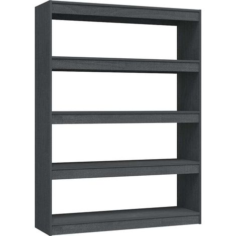 Maison Exclusive - Estantería divisor de espacios madera pino gri (1/5)