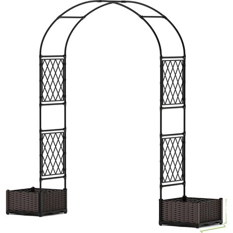 Gartenbogen, Robuster Metallrahmen, Einfache Montage, 200cm Breite (1/2)