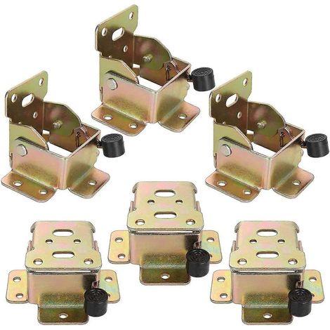 Lot de 12 charnières autobloquantes, pieds de table extensibles à verrouillage à 90° en fer, pliables (1/5)