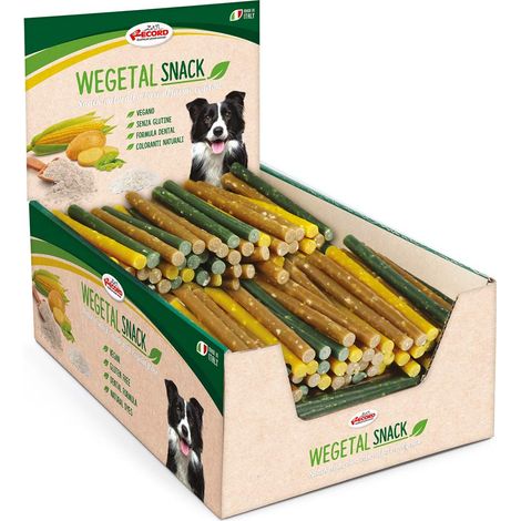 Bastoncini naturali Wegetal vegetariani per cani 180 pezzi (1/2)