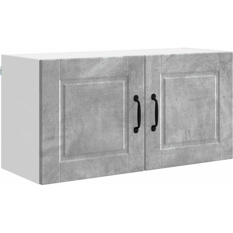 Maison Exclusive - Armadietto a muro PORTO Grigio cemento 80 x 31 x 40 cm