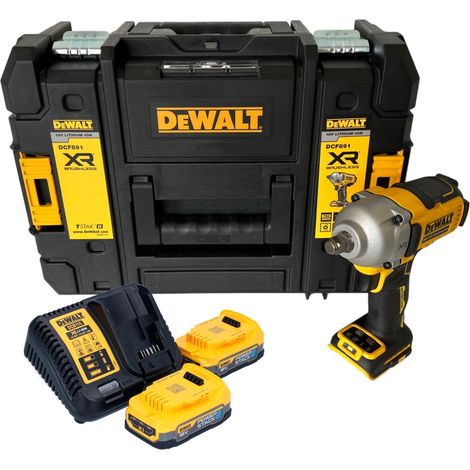 DeWalt DCF 891 E2T Clé à choc 18 V 1084 Nm 1/2'' Brushless + 2x Powerstack batterie 1,7 Ah + chargeur + TSTAK (1/5)