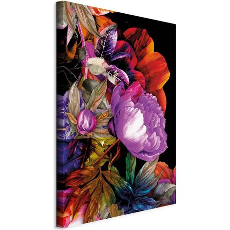 Tableau - Nature aux couleurs d'été (1 pièce) - Jardin fleuri source d'inspiration (1/5)