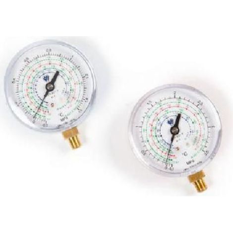 Manometro pulse-free Ø80 classe 1 r22 r134a r404a wigam pf80/35r1/a6/k1 07121013