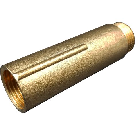 70mm de long 1/2" (15mm) Tuyau Enfilez Extension Femme Homme x Fonte Laiton (1/4)