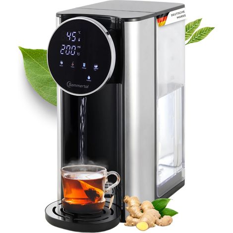 Sommertal HW400 Heißwasserspender Businessline, XXL Version mit abnehmbaren 4L Tank, instant heißes Wasser 45-100°C, Touchdisplay, Babynahrung (1/5)