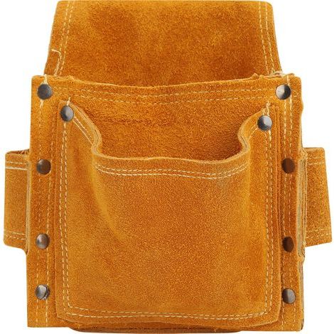Sac Banane à Outils en Cuir de Vache, Conception Renforcée, Efficace et Pratique pour la Construction et L'entretien (1/5)