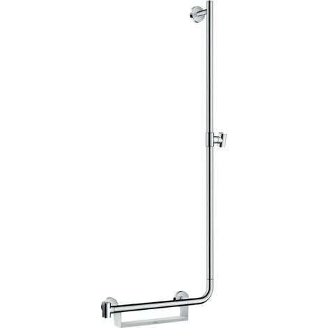 HANSGROHE Unica PMR barra de ducha 110 cm con tirador a la izquierda cromado