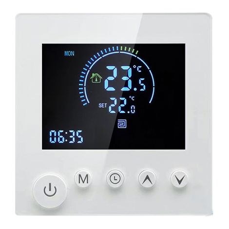 Termostato inteligente de pared Tuya WiFi, mando a distancia programable, sensor NTC, pantalla LCD, botones táctiles, calefacción por suelo radiante (termostato digital)