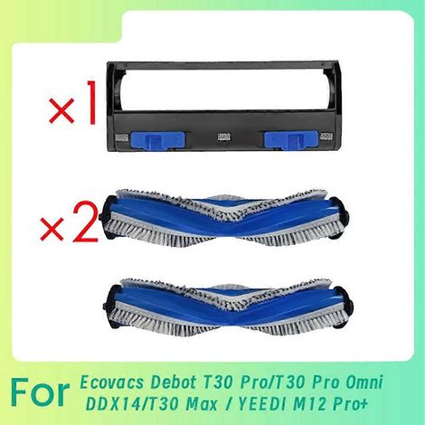 Walzenbürstenabdeckung mit 2 Walzenbürsten für Ecovacs T30 Pro/T30 Pro – wie abgebildet (1/5)
