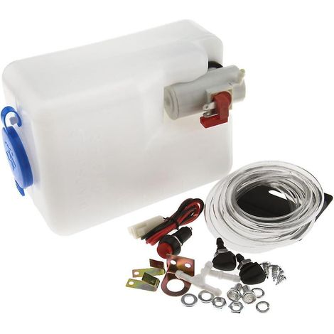 Pompe lave-glace universelle 12 volts pour voiture avec flacon de nettoyage (1/5)