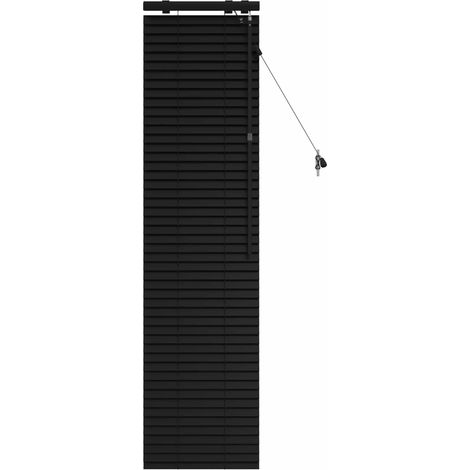 Tenda Veneziana Nero 45 x 160 cm 35 mm vidaXL