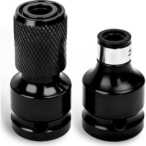 Adaptador de vaso de 1/2" a 1/4" - Juego de 2, apto para llaves de impacto, tornillos y puntas (1/5)