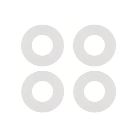 QORVA-4 Pièces Joints d'Étanchéité en Caoutchouc de Silicone, Joint Chasse d'Eau WC Suspendu , Rondelles de Diaphragme en Caoutchouc pour Réparation de Soupape de Chasse d'Eau