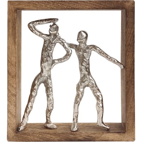 Signes Grimalt Figura De Persona Adorno Pared  Adorno Pared Figuras Cuadros Marrón 6x24x27cm 34399
