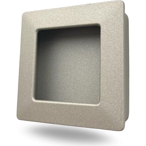 NAVARRO AZORÍN Poignée Encastrée Ronde RECESSED En Zamak, Design Élégant Fabriqué En Espagne, Ronde, Idéale Meubles, Tiroirs, Cuisines Et Salles De Bain (Nickel Velvet) (1/5)