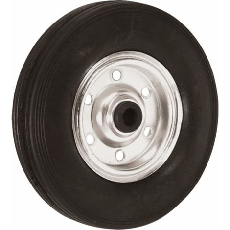 Ruota in gomma piena 250x65mm con boccola Ø 20x6mm