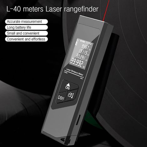 metre Laser, Tlmtre Laser Numerique Avec Niveau Lectronique Amlior, 99 Stockage, Mesure Longueur/zone/volume/thorme De Pythagore Pour Rnovation I (1/5)
