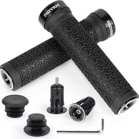 Ergonomische Fahrradgriffe mit Lenkerstopfen für MTB und Tourenräder (1/5)