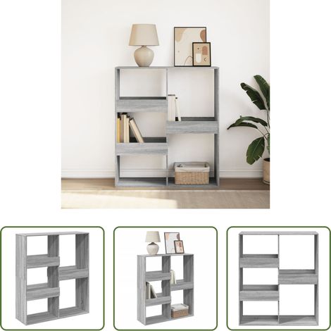 Bibliothèque murale - Bibliothèque/Séparateur de pièce sonoma gris 100x33x115 cm (1/5)