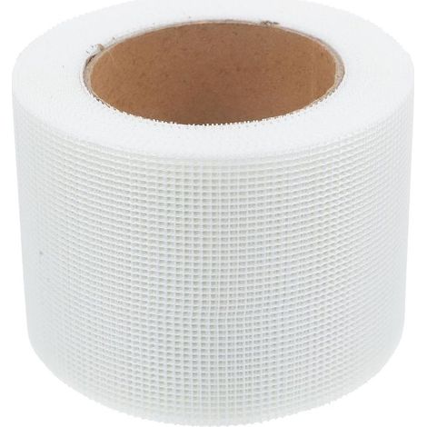 Ruban Adhésif 10cm X 25 M pour Cloisons Sèches en Fibre de Verre Ruban Anti fissure pour Plâtre Auto adhésif, Patching Domestique, pour Drywall (1/5)
