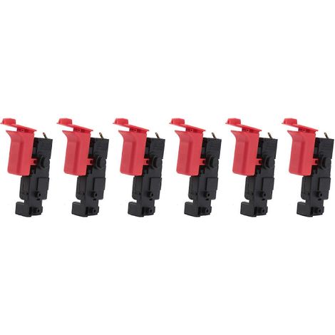 Interrupteur pour perceuse à percussion électrique Bosch GBH2-26DE, GBH2-26DFR, GBH2-26E, GBH2-26DRE et GBH2-26RE (lot de 6) (1/5)