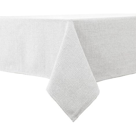 Nappe Eulegrau 140x240 cm hydrofuge aspect lin infroissable rectangulaire