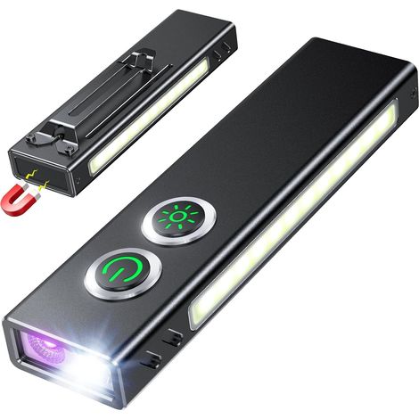 1300LM Lampe Torche LED Rechargeable USB-C, 7 Modes [Spot/Flood/UV/Rouge] (1/5)