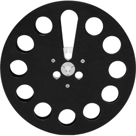 Bobine de Prise Vide 7 Pouces 1/4 en Alliage d'Aluminium 11 Trous Universel pour Machine d'Enregistrement Noire (1/5)