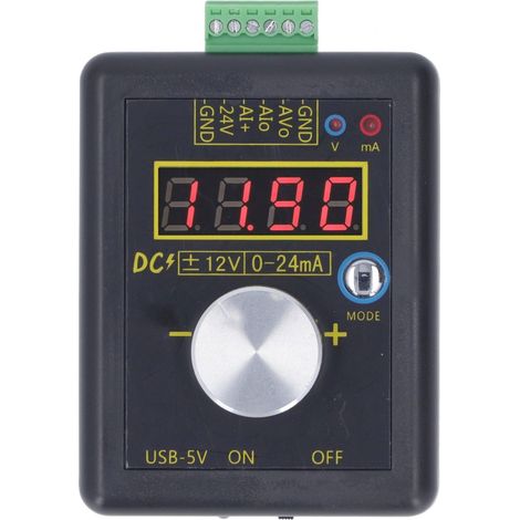 Hochpräziser tragbarer Strom- und Spannungs-Analog-Simulator, Signalgenerator, Sender 0–24 mA (1/5)
