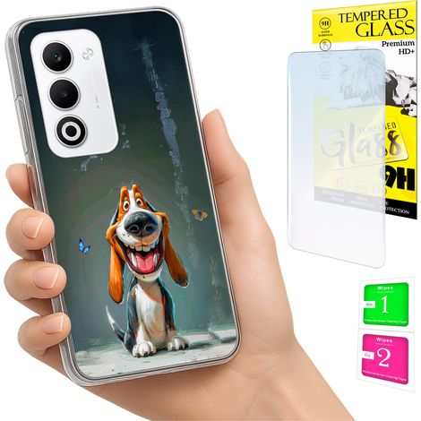 Funda para Oppo A5 5G con foto y diseño gráfico de perro + cristal 9H (1/5)