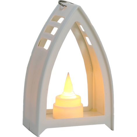 Lanternes De Noël - Pour Intérieur Et Extérieur - Avec Support Pour Bougies Sans Fumée - Décoration Festive Pour Cheminée Table Patio Jardin - Lot De 1 (1/5)