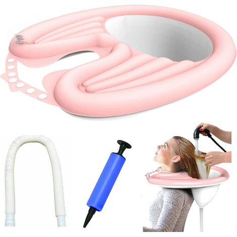 Vassoio portatile, lavabo, lavabo per shampoo domestico, lavabo per lavare i capelli, lavabo gonfiabile, lavabo da letto per lavare la testa, lavabo per lavare i capelli a casa