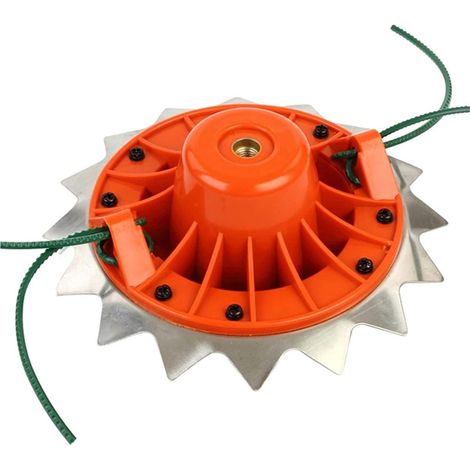 Tondeuse à gazon universelle avec coupe-bordures, poignée en nylon, double tête de désherbage, acier inoxydable, couleur rouge.-AquaForge (1/5)