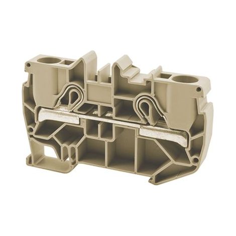 Borne de jonction à ressort 10mm² - pas 10mm - beige - type PushFit - IMO (1/2)