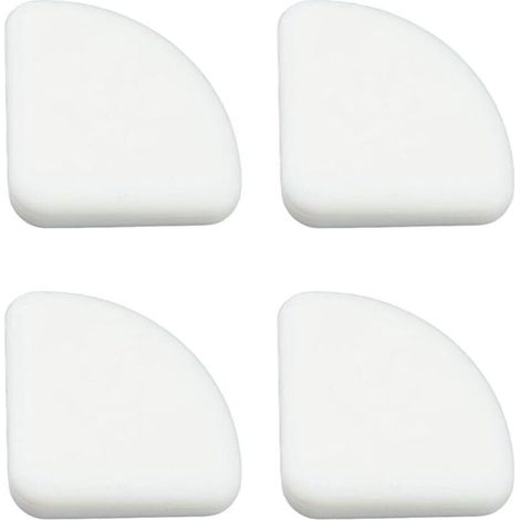 [36er-Pack] Baby-Eckenschutz mit dünnen Kanten, Eckenschoner für Möbel, Tische, Fenster, Betten usw. (Weiß) – Schreibtischschutz (1/4)