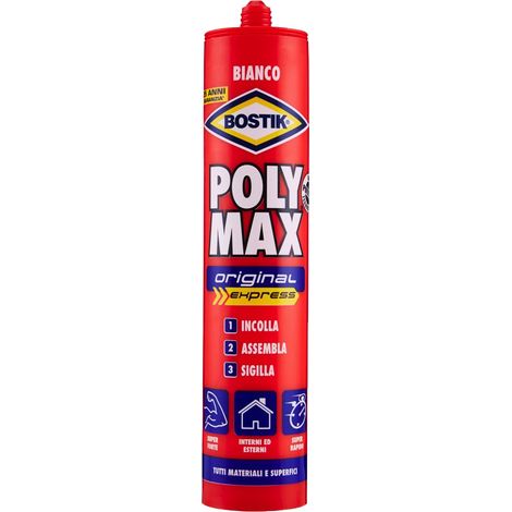 Bostik Polymax Original Express Cartuccia Poly Max Bianco