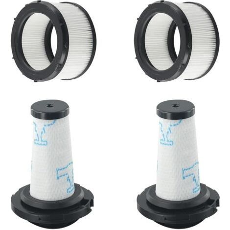 Filtres pour Rowenta X-FORCE FLEX 9.60 et X-NANO ESSENTIAL RH20xx, 2 Pré-filtres + 2 Filtres Moteur pour Rowenta X-FORCE FLEX 9.60, Remplacement pour ZR009010,ZR009012 (1/4)