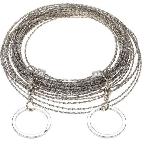 Scie A Fil Exterieure De 10 Metres De Long, Cable De Survie Pour Scie A Fil, Fil De Scie A Chaine, Ensoleillé (1/5)